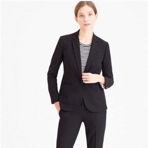 J. Crew Campbell Blazer in Super120s black wool
